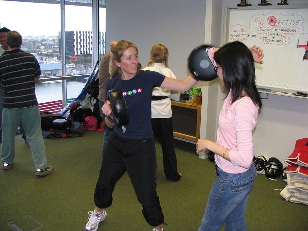 workplace self defence - ladies focus pads